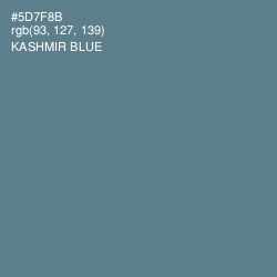 #5D7F8B - Kashmir Blue Color Image